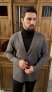 Кардиган АМТ Серый фактурный с пуговицами